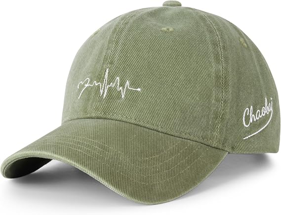 Womens Baseball Cap - Cotton Adjustable Fitted Ladies Cap Embroidered Hat