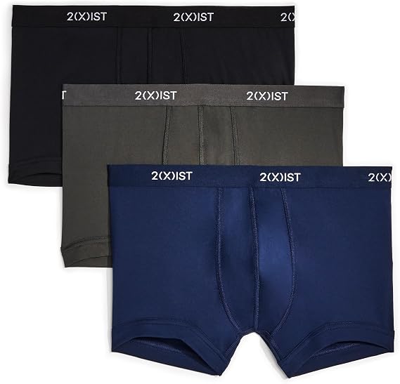 2(X)IST Men's 3-Pack Micro Speed Dri No Show Trunk