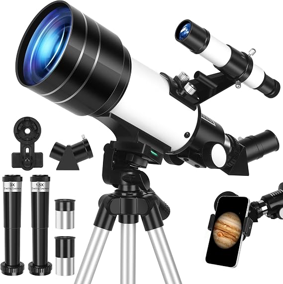 70mm Aperture 400mm Portable Refractor Telescopes