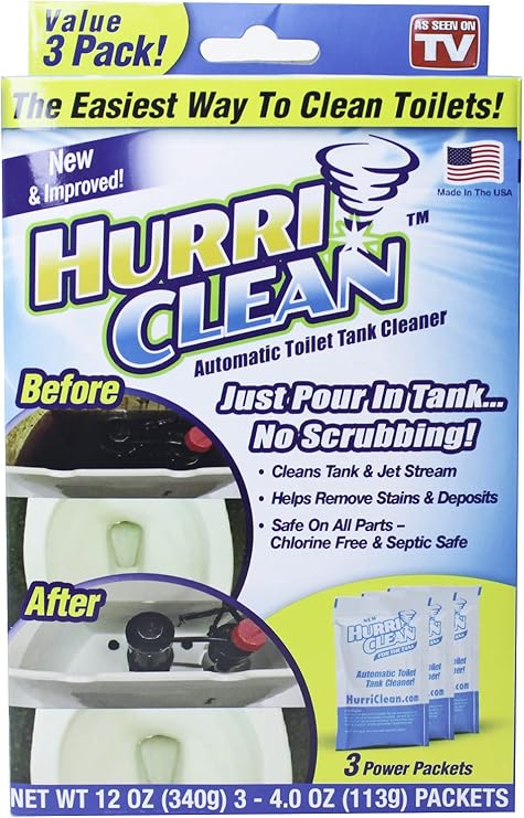 Hurriclean Automatic Toilet Tank Cleaner Value 3 Pack