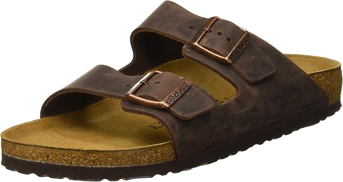 Birkenstock Unisex Arizona Sandal,Habana Oiled Leather,44 M EU