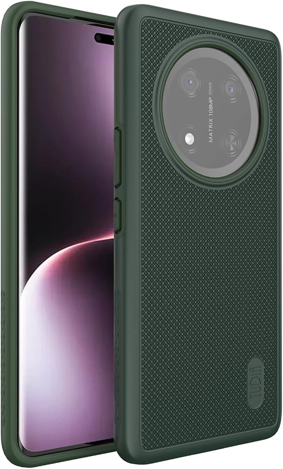 TUDIA DualShield Grip Compatible with Honor Magic 7 Lite Case 5G (2025), [MergeGrip] Military Grade Dual Layer Shockproof Slim Tough Heavy Duty Protective Phone Case (Pine Green)
