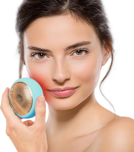 Foreo Ufo Full Facial Led Face Mask Treatment, Red Light Therapy Face Care, Korean Skincare, Thermotherapy, Cryotherapy, Face Massager, Moisturiser, Increased Skin Care Absorption, Mint
