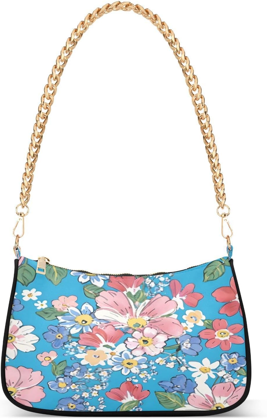 CEBUGI Crossbody Bags for Women Shoulder Purse Spring Flower Handbags Stylish Clutch Purse with Chain Strap