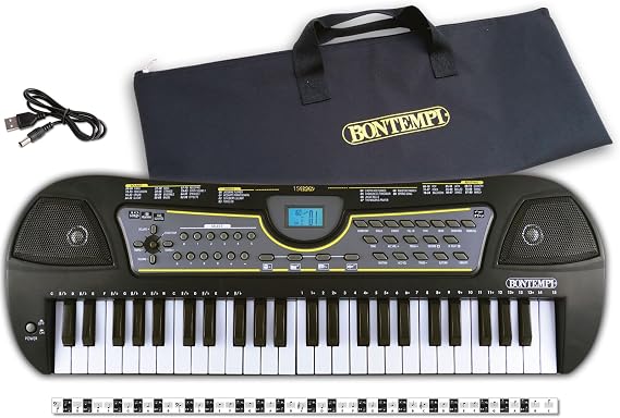 Bontempi 154909 Keyboard, Black/White
