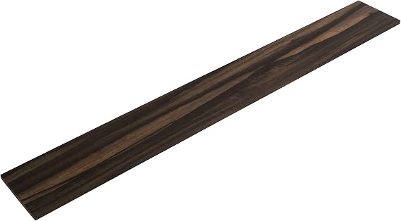 StewMac Unslotted Fingerboard for Guitar, Striped Crelicam Ebony