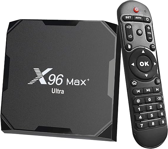 Android 11.0 Tv Box X96 Max Plus Ultra Amlogic S905X4 4GB 64GB 2.4G 5G Dual WiFi BT4.0 Support AV1 H.265 8K HDR Media Player