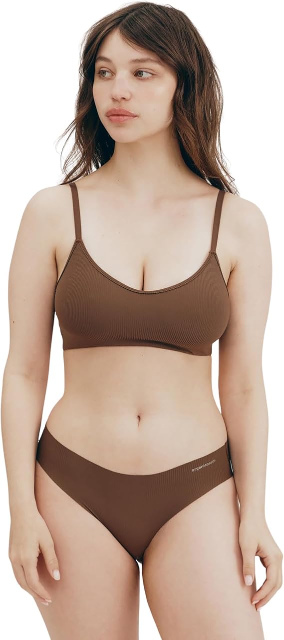 Organic Basics Women's Naked Ribbed Brief Underwear