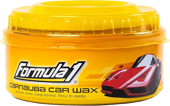 Formula 1 Carnauba Car Wax Paste, High Gloss Shine & Water Beading, 12oz