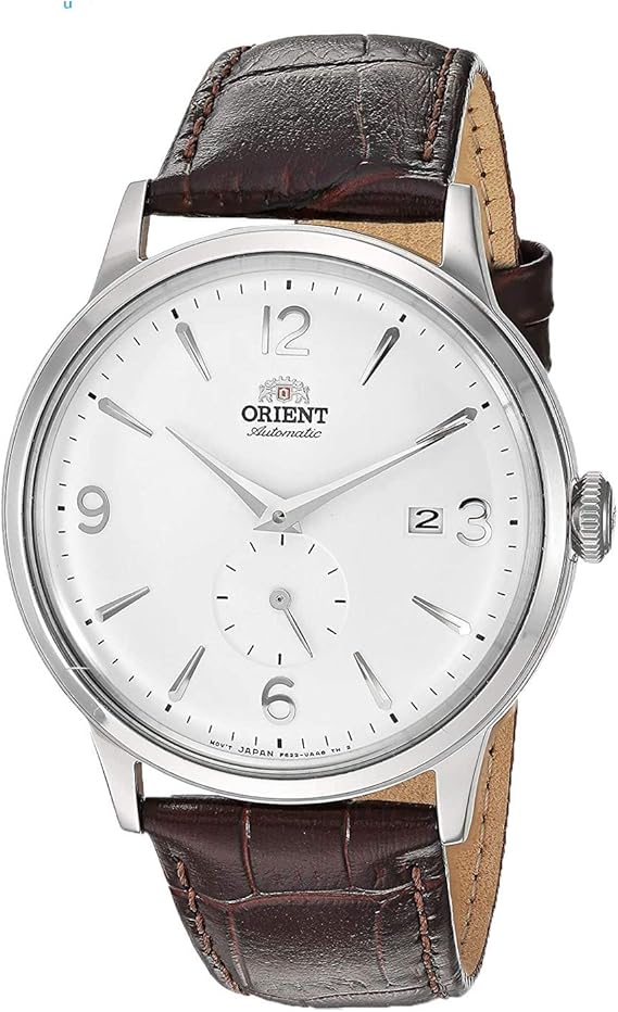 Orient Men's Bambino Small Seconds Japanese-Automatic Watch with Leather Strap, 21 mm
