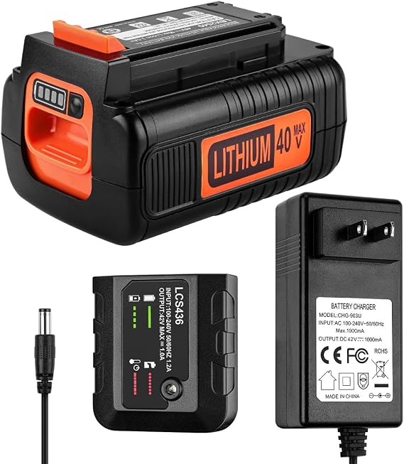 Powilling 3.5Ah 40Volt Max Replacement Black and Decker 40V Lithium Battery
