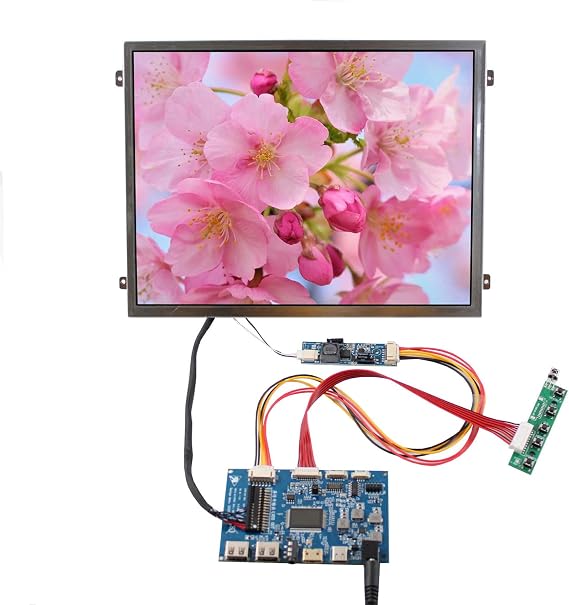 10.4 inch 1024x768 500nit IPS Weld LCD Screen and USB C LVDs Board
