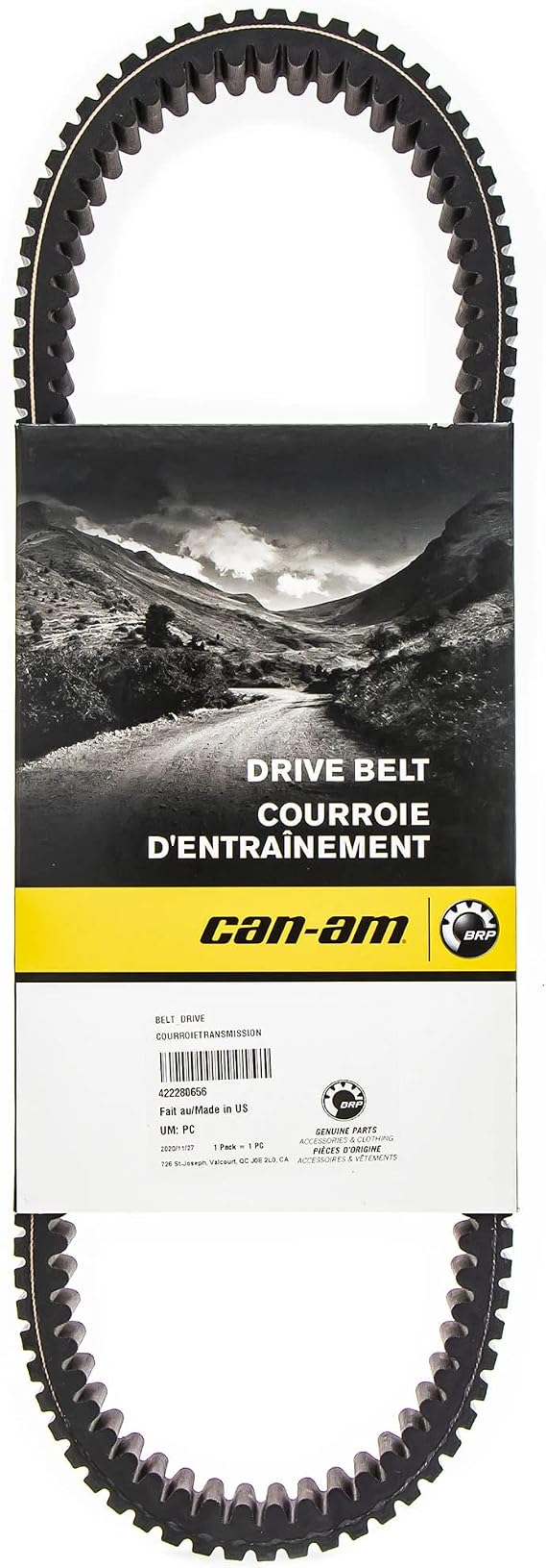 Can-Am New OEM Drive Belt 2016-2020 Defender/Maverick 422280654 422280656