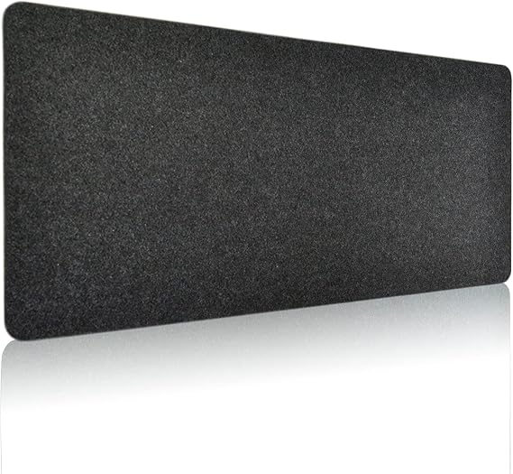 DAWNTREES Non-Slip Felt Desk Mat,36 x 16 Inches Large Desk Pad Protector | Office Computer Desk Mat for Full Keyboard and Mouse Pad,Dark Grey