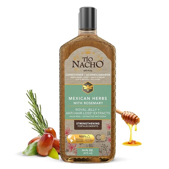 Tio Nacho Mexican Herbs Anti-Hair Loss* Conditioner, 14 fl oz, Strengthening and Nourishing Conditioner for Hair Loss, with Royal Jelly and Rosemary Extract, Ideal for Men and Women