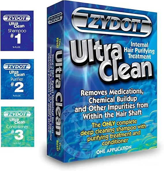 Zydot Ultra Clean Hair Follicle Detox Shampoo & Conditioner Kit, Removes Medications, Chemical Buildup & Impurities, Deep Cleansing Shampoo with Purifier & Conditioner for Hair Shaft Detox
