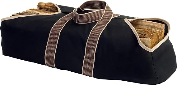 Pleasant Hearth Canvas Log Tote