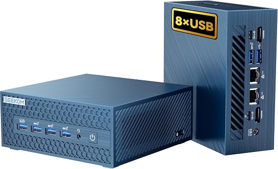 GEEKOM IT1 Mega AI Mini PC 14th Gen Intel Ultra 9 185H(Up to 5.1Ghz) Mini Computer Dual LAN 32GB DDR5 5600Mhz RAM 2TB NVMe SSD Mini Desktop Intel ARC Gpu/AI NPU/WiFi 7/BT5.4/8K/Win11Pro