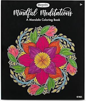 Crayola Mandala Coloring Book for Adults, 40 Pages, Stress Relieving, Gifts for Kids & Adults